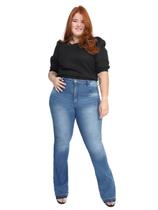 Calça Biotipo Jeans Feminina Flare Plus Size