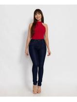Calça Biotipo Jeans Feminina Skinny Azul Escuro