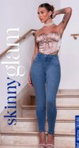 Calça biotipo jeans feminina skinny Midi Luxury