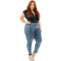 Calça Biotipo Jeans Feminina Skinny Midi Plus Size Ref.26832