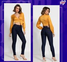Calça biotipo jeans feminina skinny midi