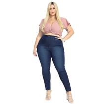 Calça biotipo jeans feminina skinny plus size