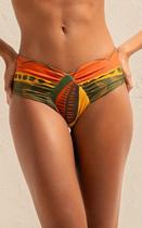 Calca Biquini Larga Drapeada Fio Dunas de Ouro 13026