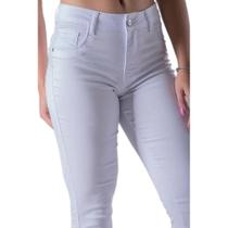 Calça Bivik Jeans Cigarrete Branco - Feminino