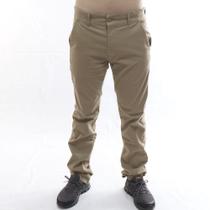 Calça Bivik Sarja Social Skinny Com Lycra Caki