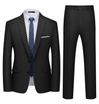 Calça blazer Suit WULFUL de 2 peças Slim Fit com dois botões Calça blazer Suit WULFUL de 2 peças Slim Fit com dois botões