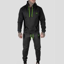 Calça + Blusa Moletom Com Bolsos Cintura Com Elástico Coroa e Cordão