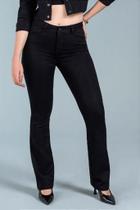 Calça Boot Cut Bella Assédio Jeans - Estilo Casual, Inverno, Preto