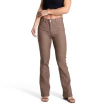Calça Boot Cut Bolso Falso Feminina Sawary - 282039 Calça Boot Cut Bolso Falso Feminina Sawary - 282039