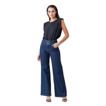 Calça Boot Cut Disparate Feminina Jeans Lisa Casual Conforto