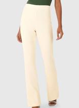 Calça Boot Cut Malwee 1000128582 Feminina Malha Texturizada T. P/XGG