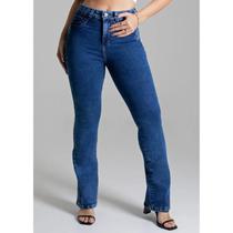 Calça BootCut Jeans Feminina Sawary Petit Para Baixinhas Premium