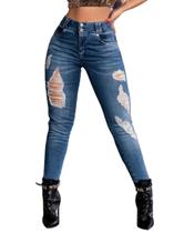 Calça Boyfriend Cropped Pitbull Jeans Ref 69310 Calça Boyfriend Cropped Pitbull Jeans Ref 69310