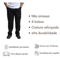 Calça Branca Para Cozinha Industrial Unissex