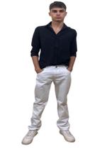 Calça Branca Tradicional Masculina Adulto