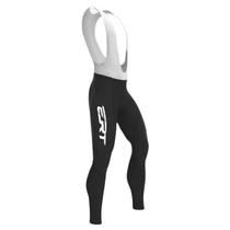 Calça Bretelle Forro Gel ERT Preta Ciclismo Unisexx