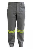Calça Brim Anti Chama NR 10 Cor: Cinza CA: 47307 -FORTLINE