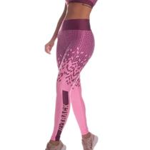 Calca bystep feminina legging sublimada/bytrack barra bbs1432