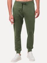 Calça Calvin Klein Jeans Masculina Moletom CK Bordado Verde Militar