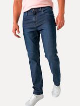 Calça Calvin Klein Jeans Masculina Straight Five Pockets Azul Marinho