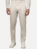 Calça Calvin Klein Masculina Linho Linen Flamê Off White Tamanho:44