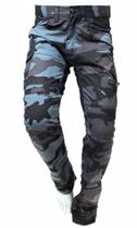 Calça Camuflada Masculina Com Proteção Defender Hlx Cinza