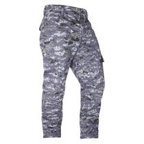 Calça Camuflada Tática Masculina Digital Azul Resistente Confortável Ripstop