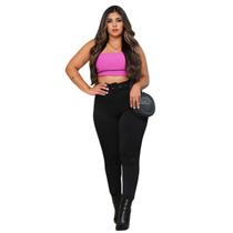 Calça Canelada confort Premium 3d Modeladora Feminina Cinto