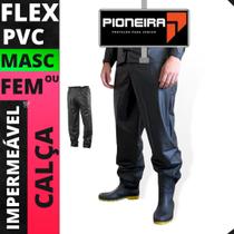 Calça Capa De Chuva Moto Impermeável 100% Pvc Pioneira Calça Capa De Chuva Moto Impermeável 100% Pvc Pioneira