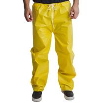 Calça Capa De Chuva Pvc Amarela GG Reforçada Maicol