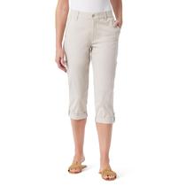 Calça Capri cargo feminina Gloria Vanderbilt 53 cm Roll Cuff