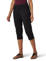 Calça Capri Cargo Lee Austyn preta tamanho 10