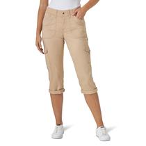 Calça Capri Cargo Lee Austyn Relaxed Fit para mulheres Café 8 Calça Capri Cargo Lee Austyn Relaxed Fit para mulheres Café 8