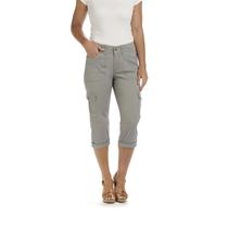 Calça Capri Cargo Lee Austyn Relaxed Fit para mulheres cinza 12 Calça Capri Cargo Lee Austyn Relaxed Fit para mulheres cinza 12