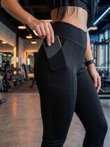 Calça Capri Corsário Suplex Feminina com Bolso Academia Cós Alto