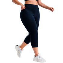 Calça Capri Corsário Wolfox Plus Size Cintura Alta Tecido Suplex Feminino G1, G2, G3 e G4