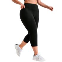 Calça Capri Corsário Wolfox Plus Size Cintura Alta Tecido Suplex Feminino G1, G2, G3 e G4