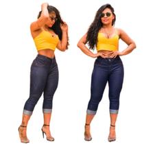 Calça Capri Femiina Jeans Colada Adulto Casual