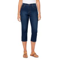 Calça Capri Feminina Gloria Vanderbilt Amanda com Entrepernas de 53 cm Tamanho 16 EUA