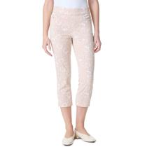 Calça capri feminina Gloria Vanderbilt com cintura alta e perna reta