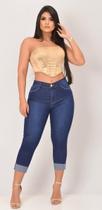 Calça Capri Feminina Jeans escura