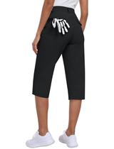 Calça Capri Feminina MoFiz Preta Leve e de Secagem Rápida