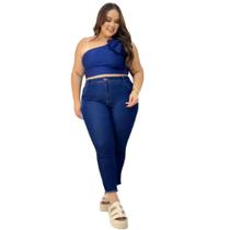 Calça Capri Jeans Feminino Plus Size Modelo Curve 48 ao 64 Calça Capri Jeans Feminino Plus Size Modelo Curve 48 ao 64