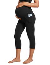 Calça Capri Maternidade CRZ YOGA Butterluxe Preta P 53 cm