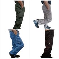 Calça cargo dazzling masculinas jeans e sarja 6 BOLSOS CINTURA COM ELÁSTICO Calça cargo dazzling masculinas jeans e sarja 6 BOLSOS CINTURA COM ELÁSTICO