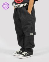 Calça Cargo DR7 Street Kids - Preta