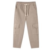 Calça Cargo Hering Infantil Menino Toddler Em Sarja Marrom