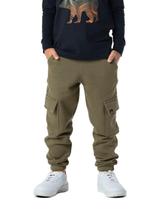 Calça Cargo Infantil Masculina Verde Militar