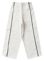 Calça Cargo Inverno Menina Mescla em Moletom com Filete Calça Cargo Inverno Menina Mescla em Moletom com Filete