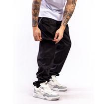 Calça Cargo Jogger Estilo Gringa Masculina e Feminina com Bolsos Laterais Larga